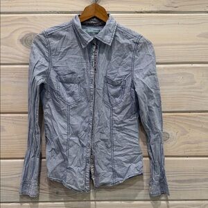 Maurices Light Blue Button Down Shirt